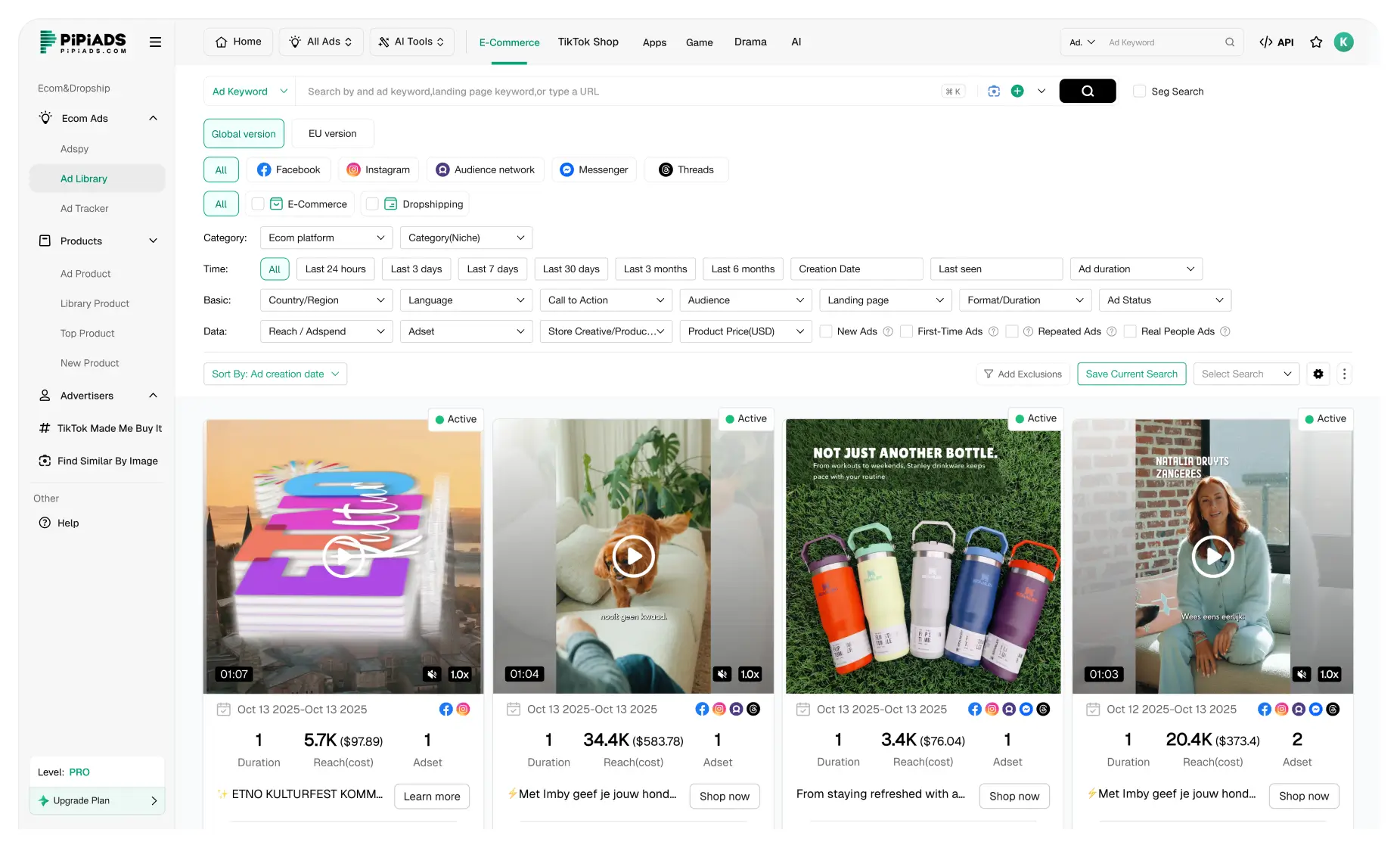 Publicités Meta E-commerce