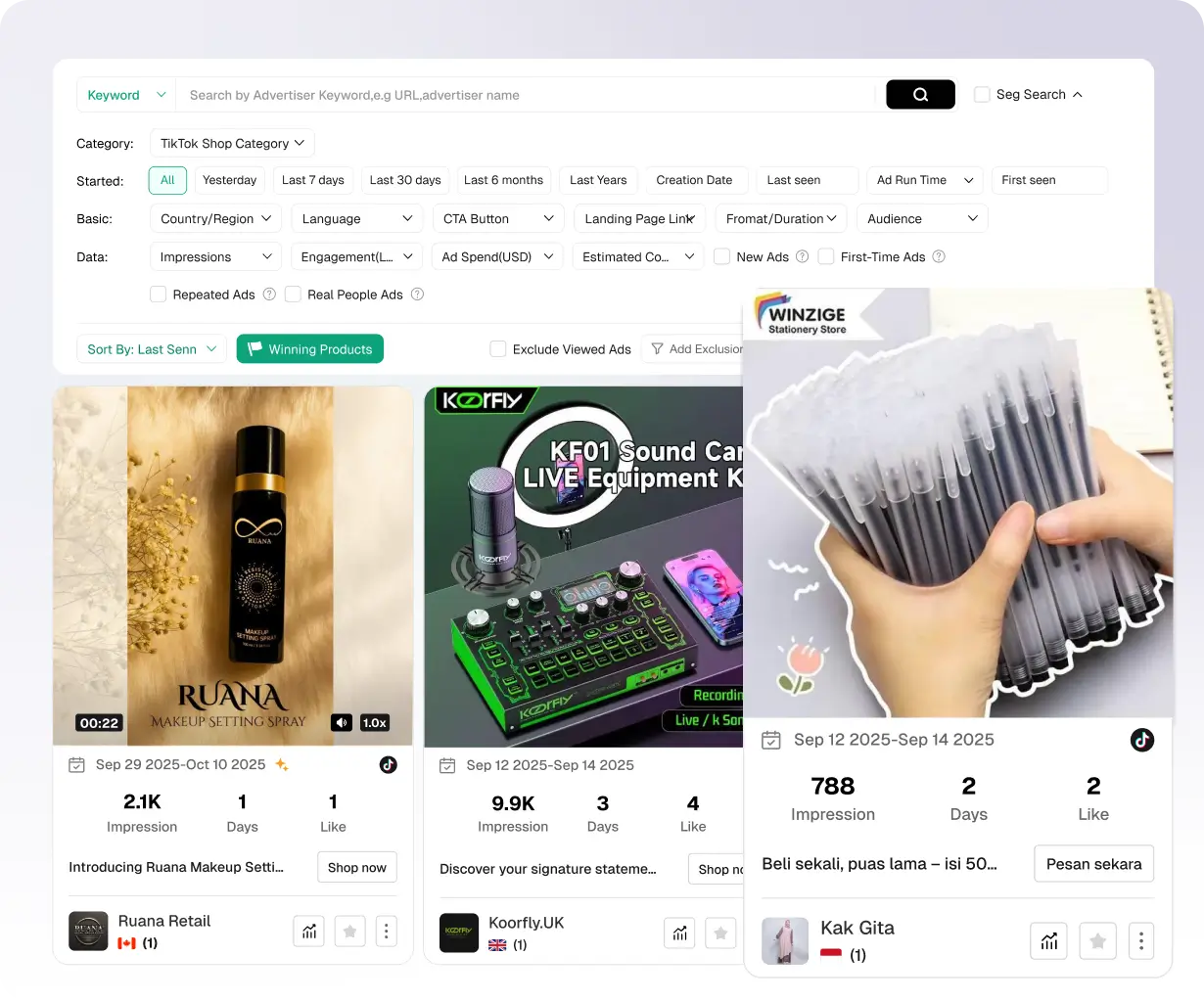 Découvrez les Créations Publicitaires de TikTok Shop