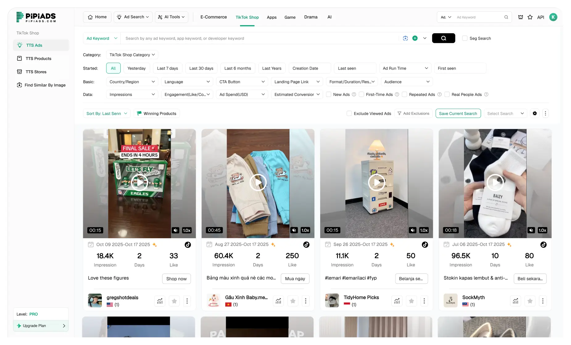 Publicités TikTok Shop